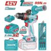 Mașină de găurit cu percuție TOTAL 42V Max, 2x acumulatori 2.0Ah Li-Ion, 99 N.m, motor brushless - imagine 1