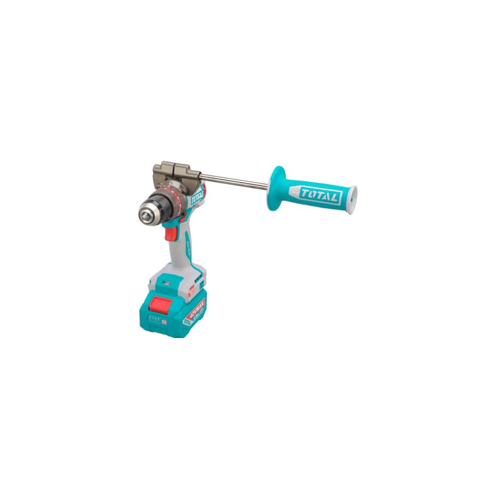 Mașină de găurit cu percuție TOTAL 42V Max, 2x acumulatori 2.0Ah Li-Ion, 99 N.m, motor brushless - imagine 2