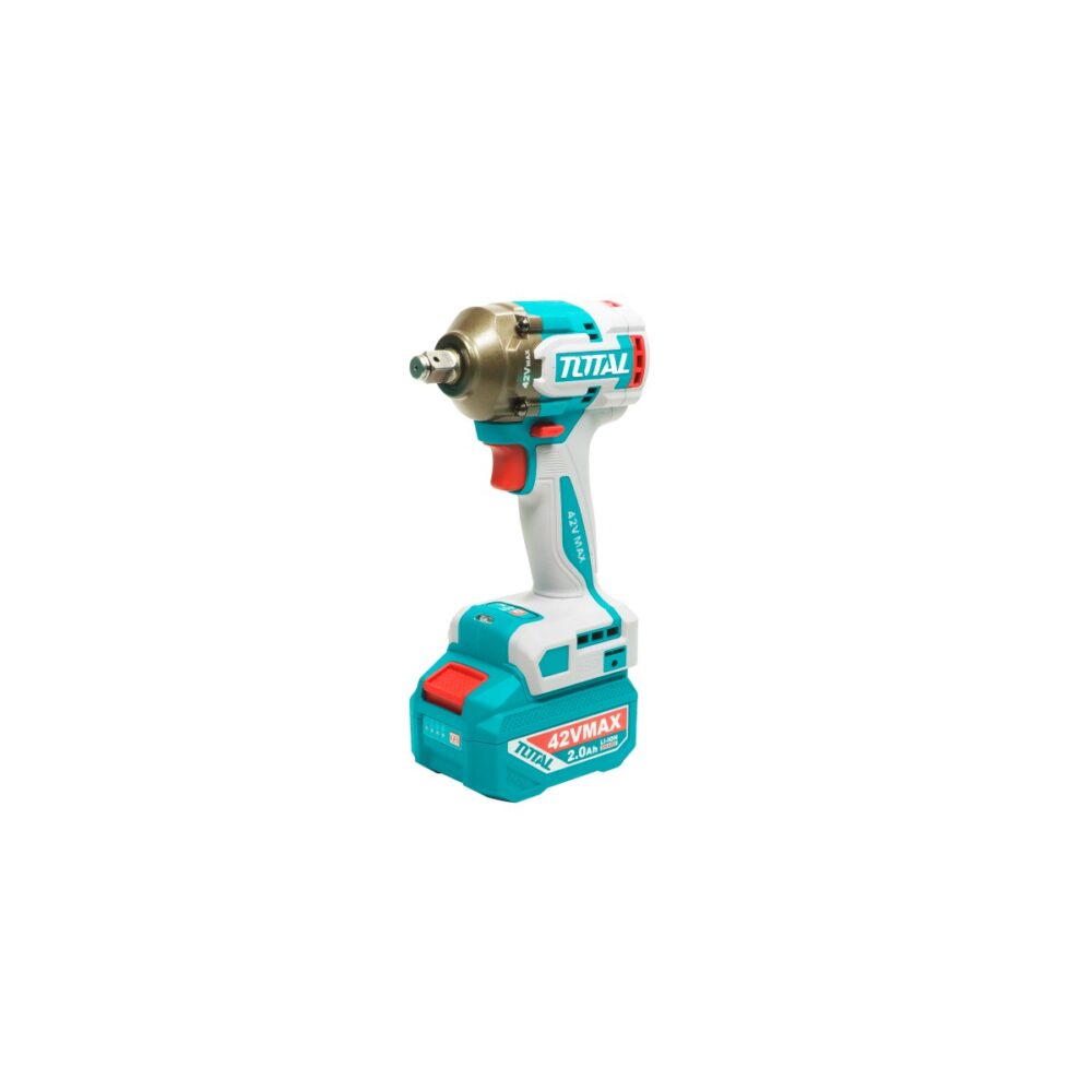 Mașină de înșurubat cu impact Total TIWLI42462E, 42V, 460 Nm, motor brushless, 2x acumulator 2.0Ah - imagine 3