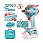 Mașină de înșurubat cu impact acumulator Total TLI2028E P20S 20V 285 Nm Brushless 2x2.0Ah