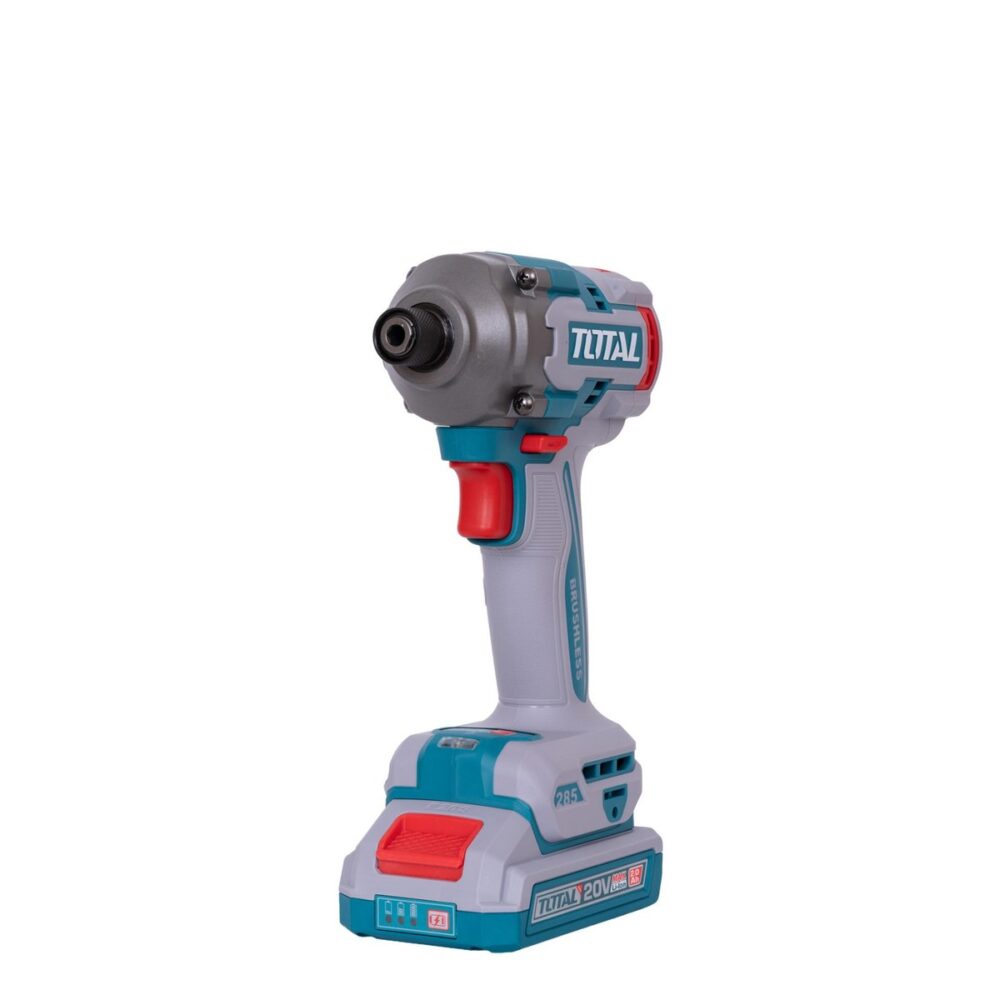 Mașină de înșurubat cu impact acumulator Total TLI2028E P20S 20V 285 Nm Brushless 2x2.0Ah - imagine 2