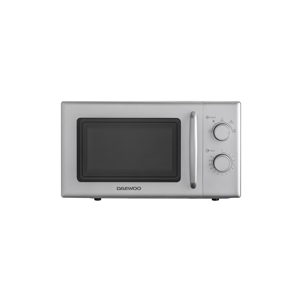 Cuptor cu microunde Daewoo KOR6S20S2, control manual, argintiu - imagine 1