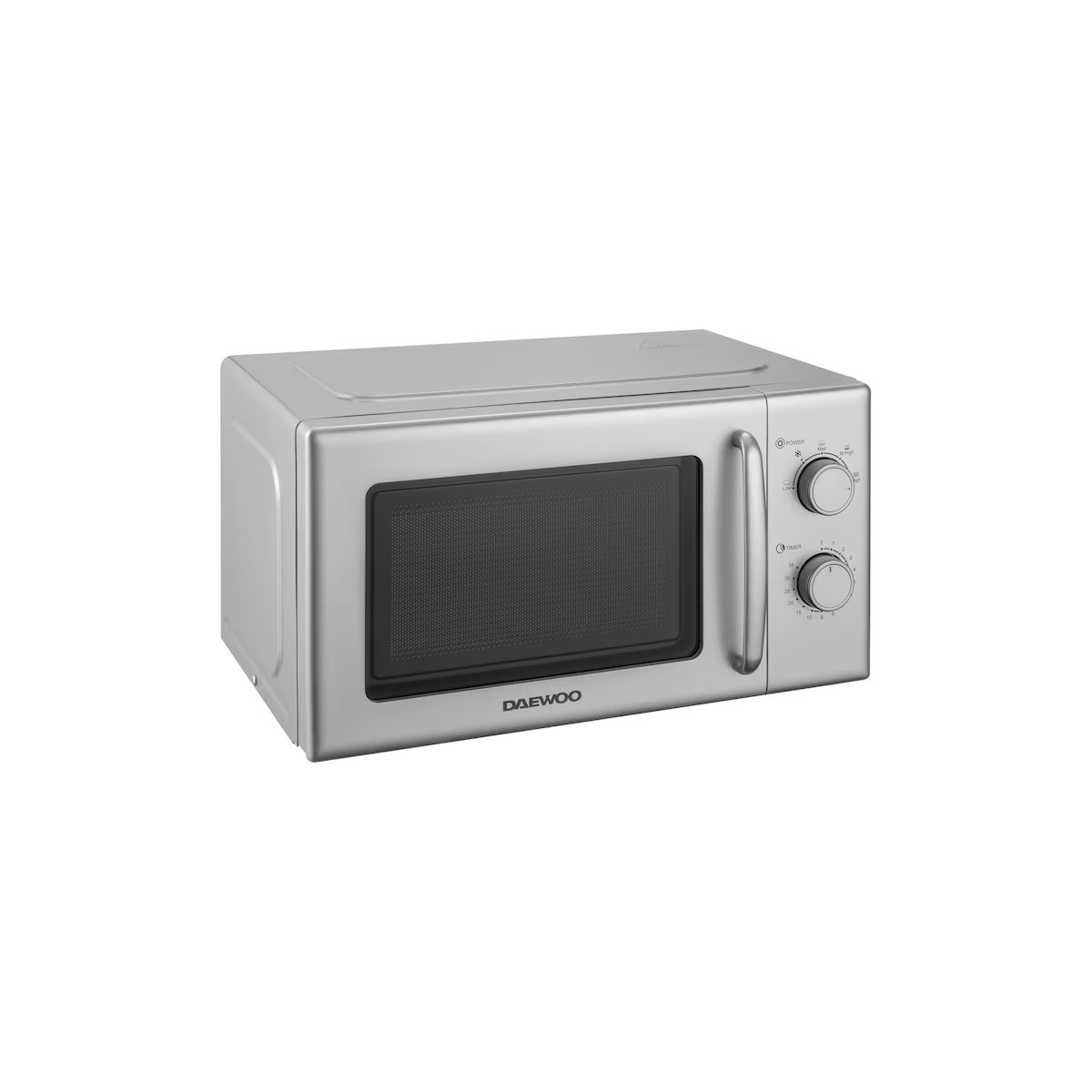Cuptor cu microunde Daewoo KOR6S20S2, control manual, argintiu - imagine 2