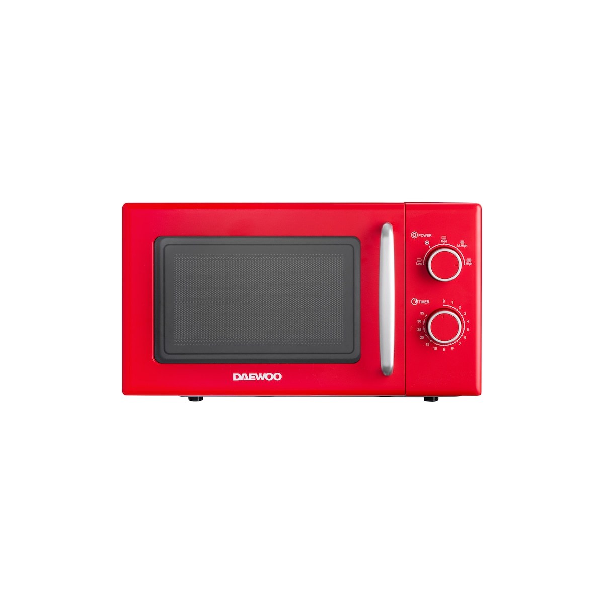 Cuptor cu microunde Daewoo KOR6920R2, roșu, control prin manșoane - imagine 1