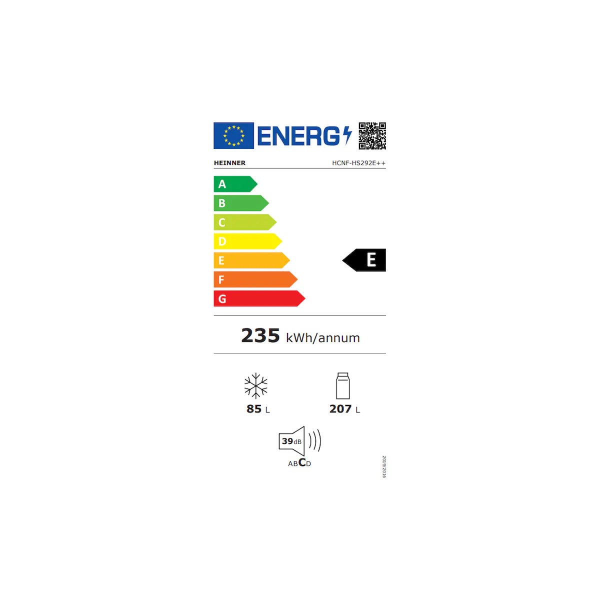Combină frigorifică Heinner HCMF HS292EF Total No Frost - imagine 4