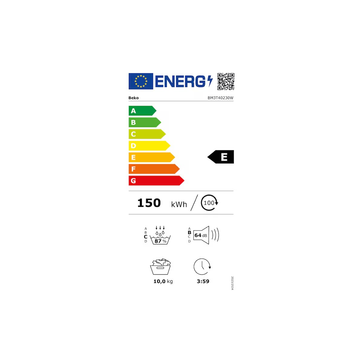 Uscător de rufe Beko BM3T40230W, 10 kg, cu pompă, clasă energetică E - imagine 5