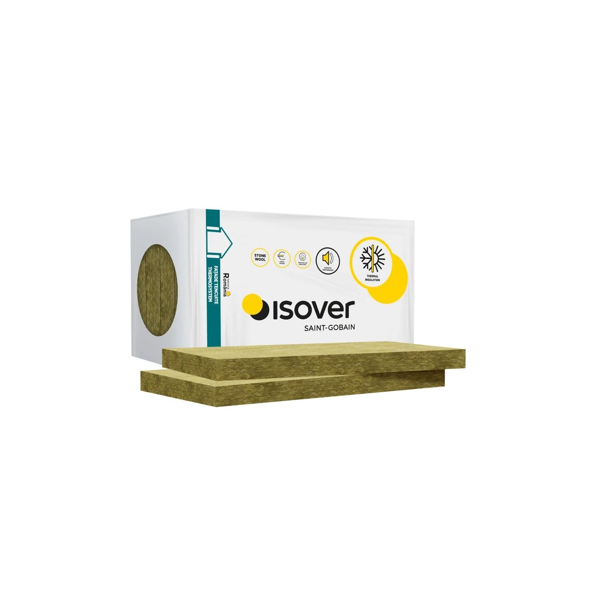 Vată minerală de piatră pentru fațadă Isover, 15 cm, 1.8 mp/bax - imagine 1