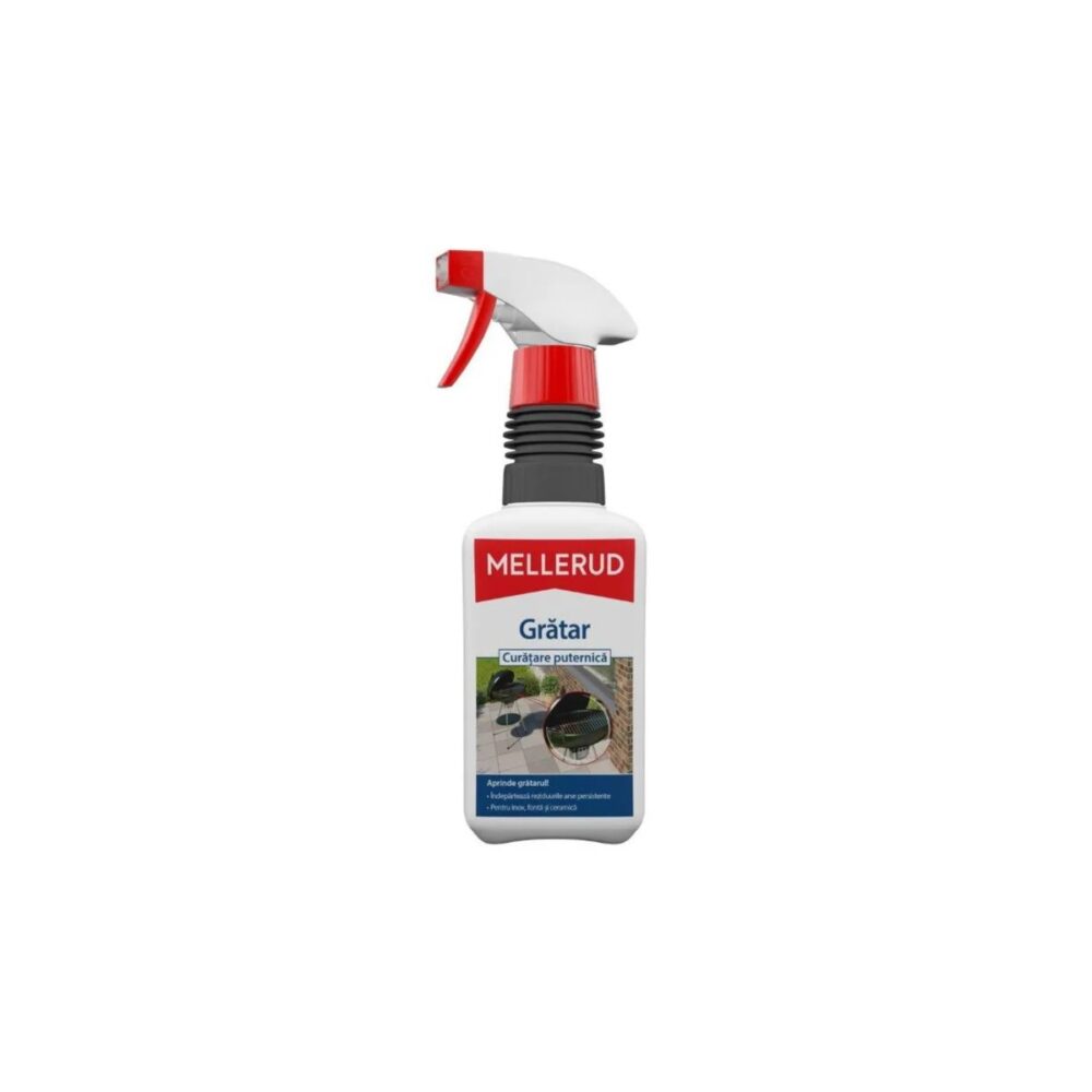 Soluție curățare puternică pentru grătar Mellerud 0.5L, pentru inox, fontă și ceramică - imagine 1