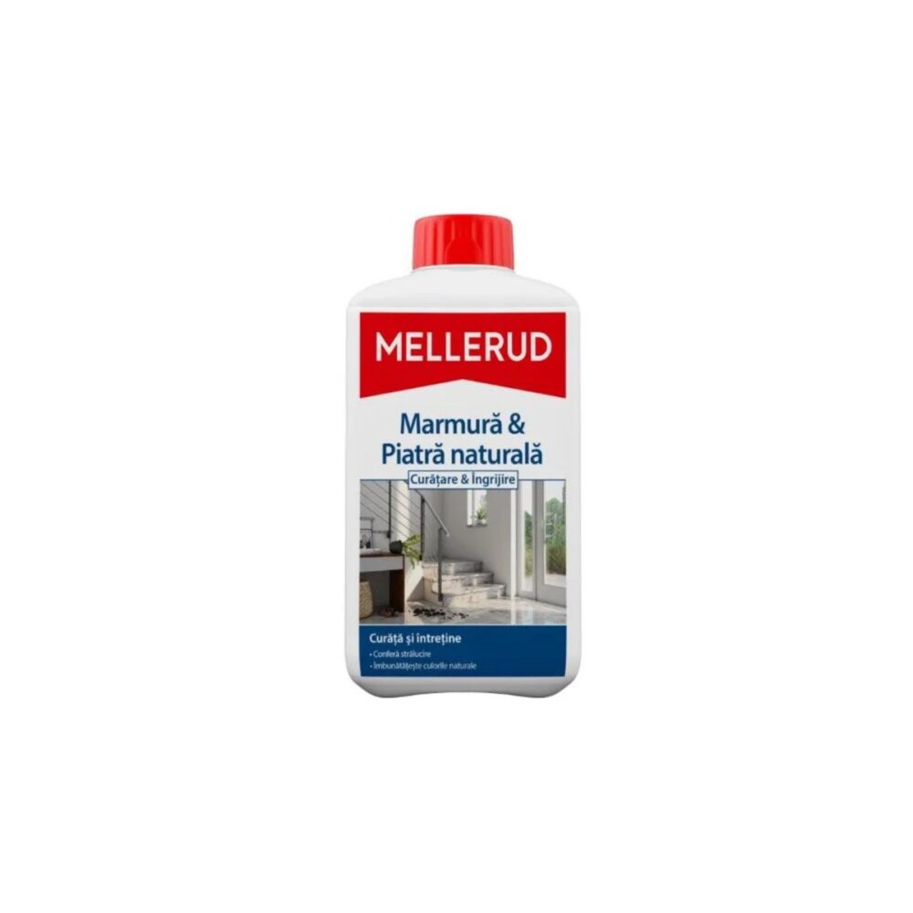 Soluție curățat și îngrijit marmură și piatră naturală Mellerud 1L - imagine 1