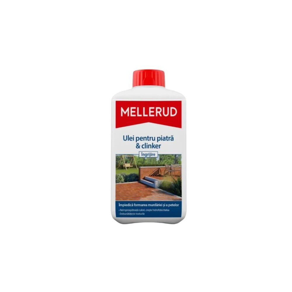 Ulei pentru piatră clinker Mellerud 1 L - îngrijire și protecție - imagine 1