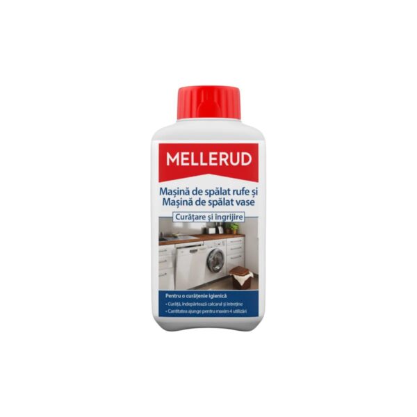 Soluție curățare și întreținere Mellerud pentru mașina de spălat rufe și vase 0,5 L - imagine 1