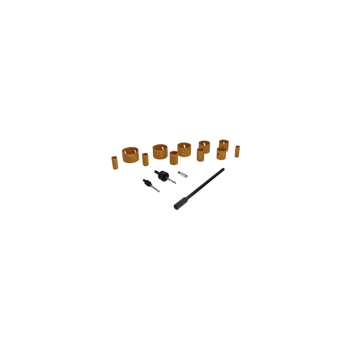 Set carote bimetale Dedra D08WZ04, 15 piese, 19-68 mm - imagine 2