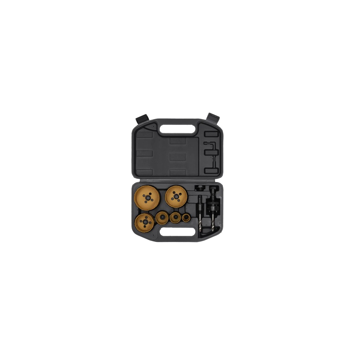 Set carote bimetalice Dedra D8WZ01, 22-68 mm, 10 piese - imagine 1