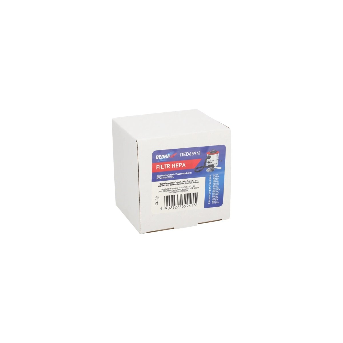 Filtru HEPA cartuș pentru aspirator Dedra DED65941 - imagine 3