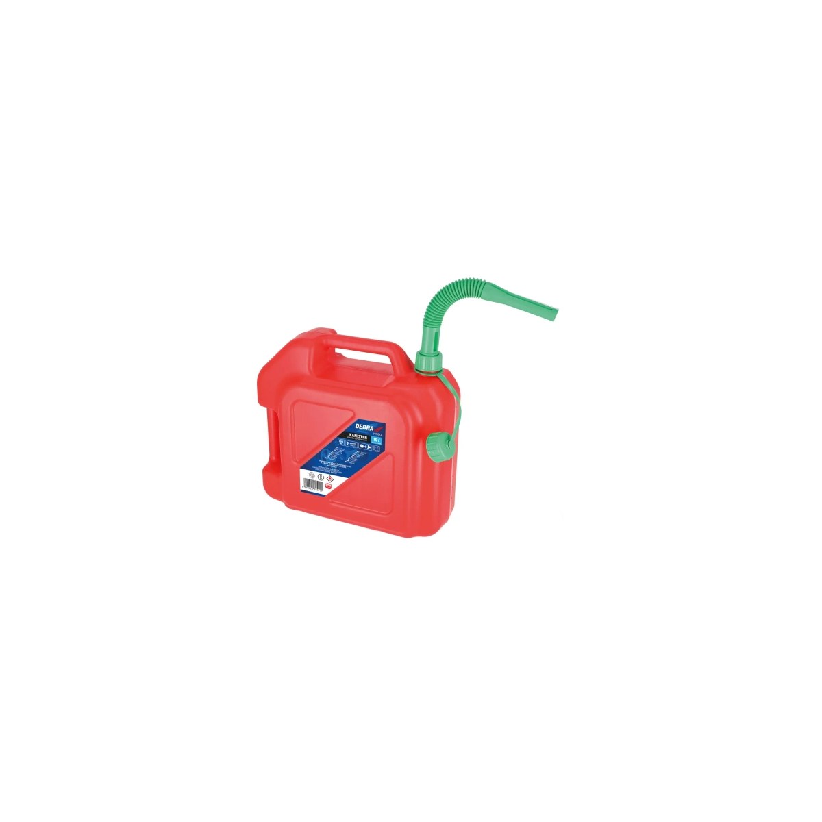 Canistră pentru combustibil Dedra N1520, 10 L, cu furtun flexibil de turnare