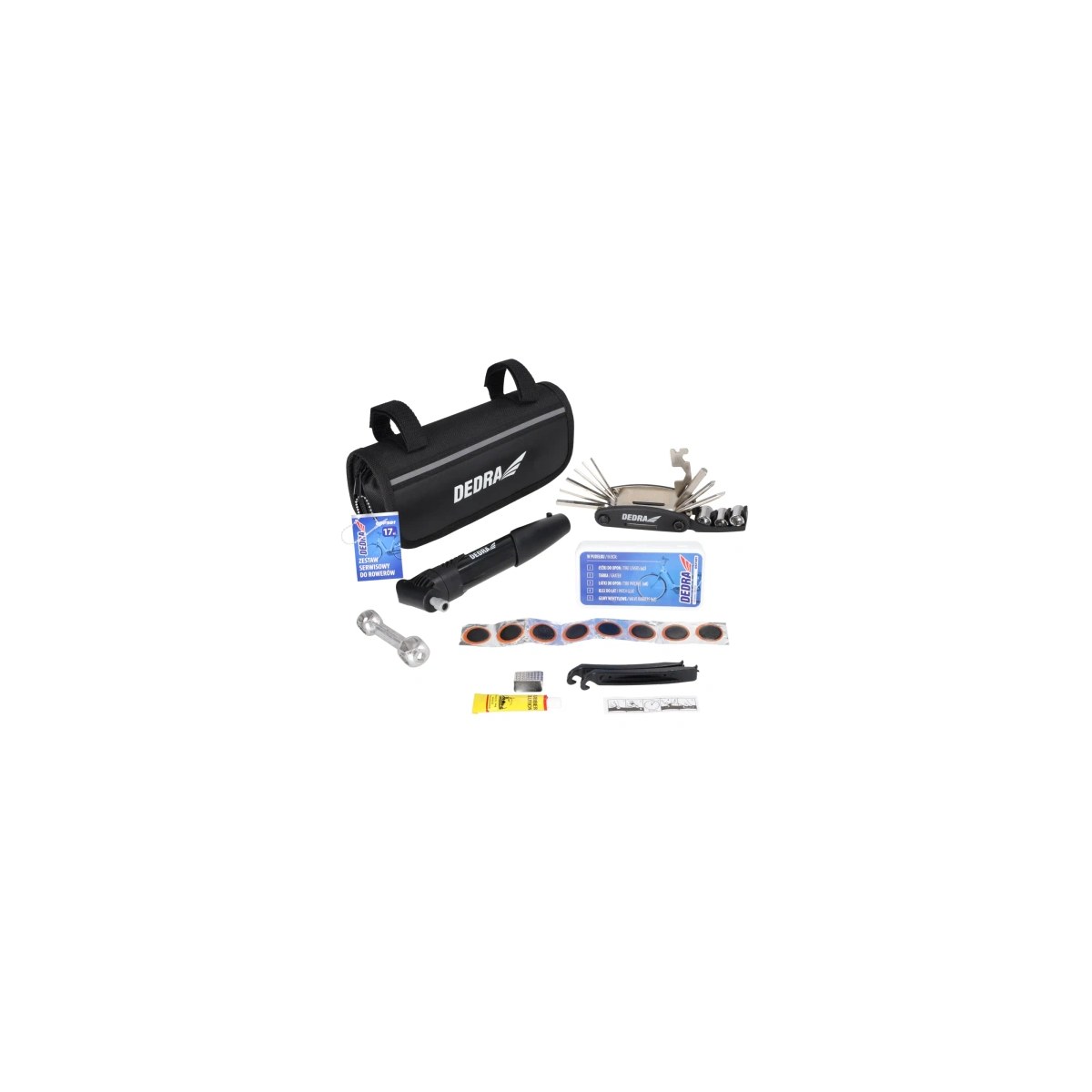 Set scule întreținere bicicletă Dedra DED06F301, 17 elemente