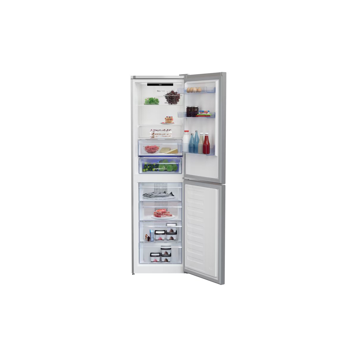 Combină frigorifică Beko RCNA386E40ZXBN inox, 358 L, clasă E - imagine 3