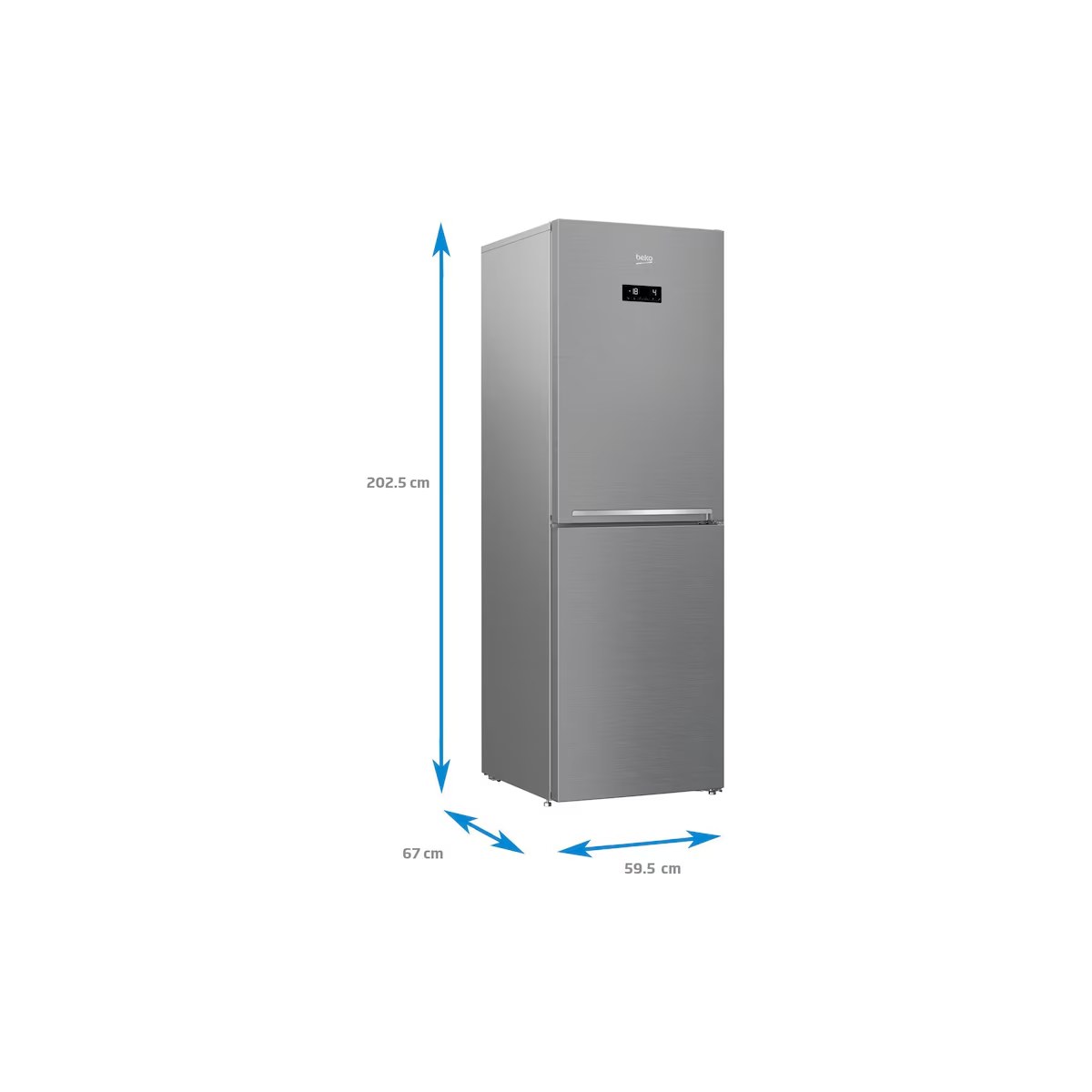 Combină frigorifică Beko RCNA386E40ZXBN inox, 358 L, clasă E - imagine 4