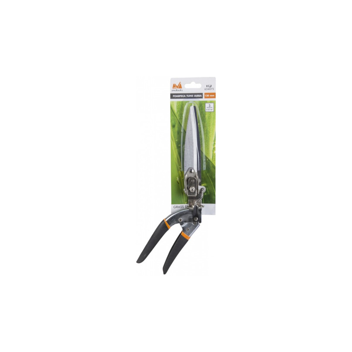 Foarfecă de tuns iarbă evotools HGT 634075, lamă 130 mm - imagine 2