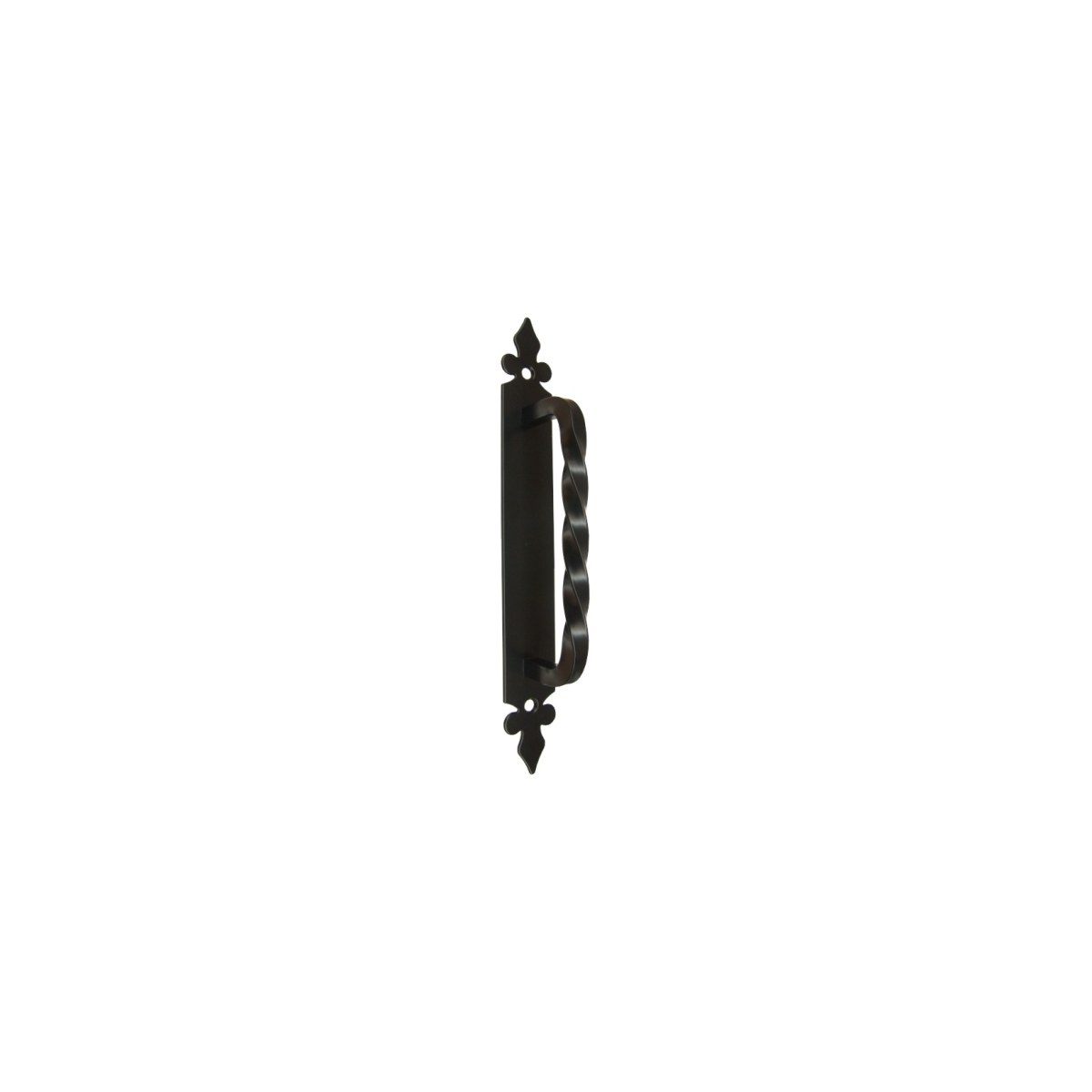 Maneră ușă / sertar din fier forjat, spiralată, neagră, Magnetic 64208