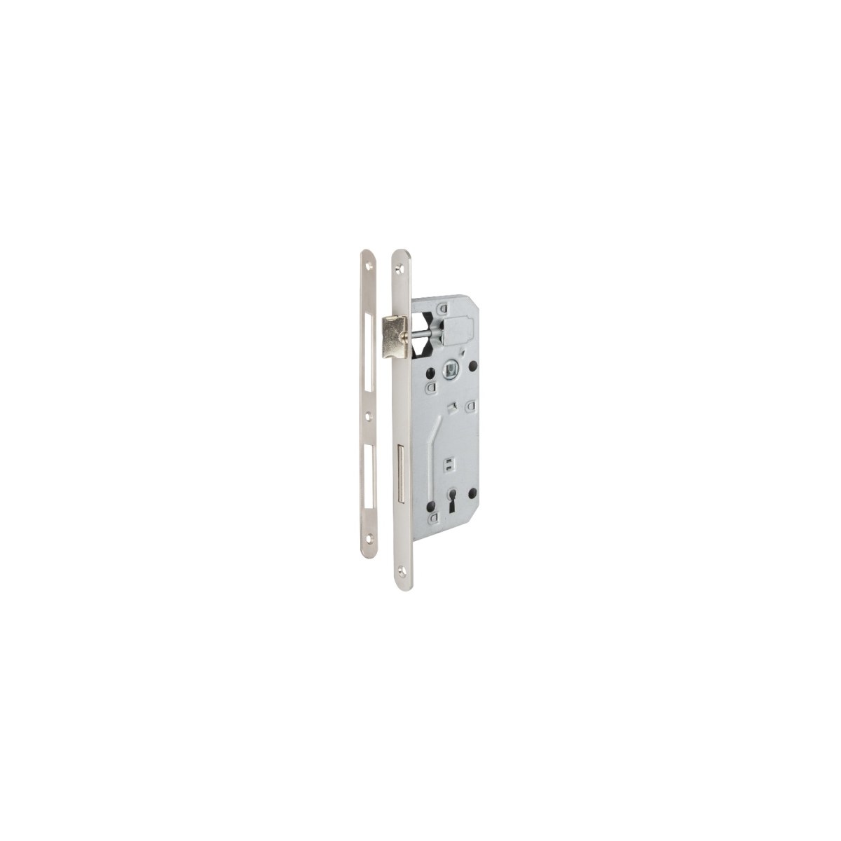 Broască de uș evotools HGT 642094, zinc alb, 168x66 mm, întreaxă 70 mm - imagine 1