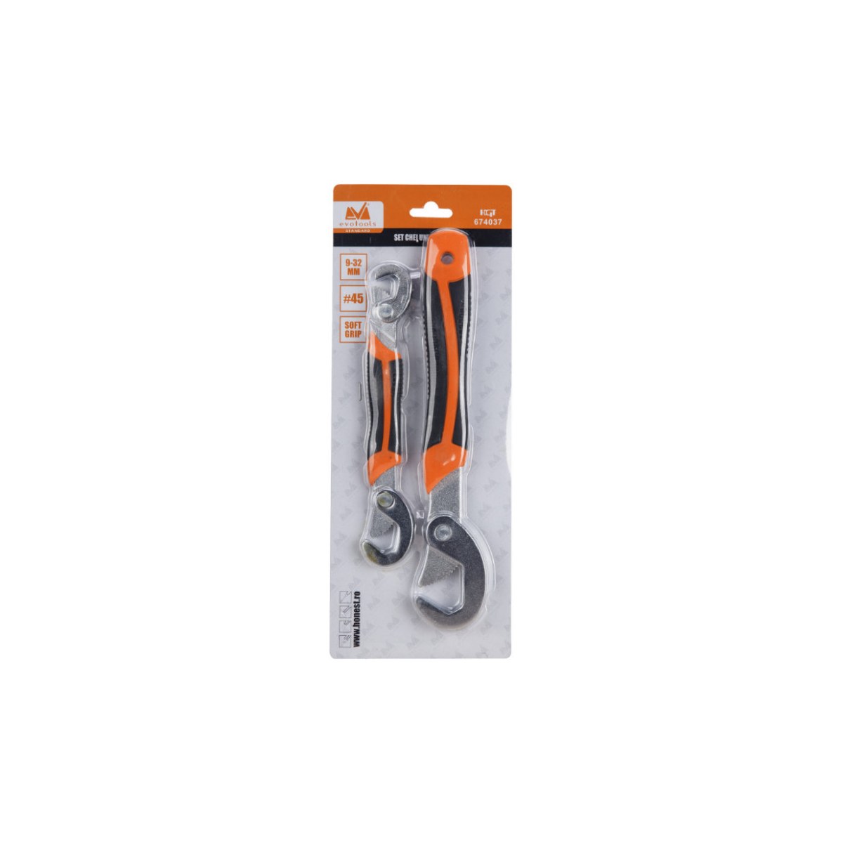 Set Chei Universale Reglabilă evotools HGT674037 9-32 mm - imagine 2