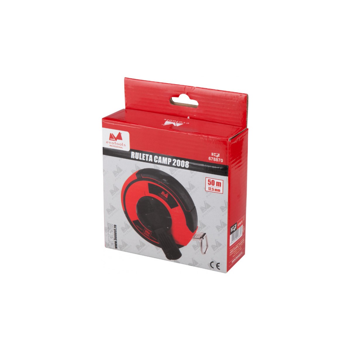 Ruletă de măsurat evotools Camp 20 m, lamă 2,5 mm, HGT 678868 - imagine 2