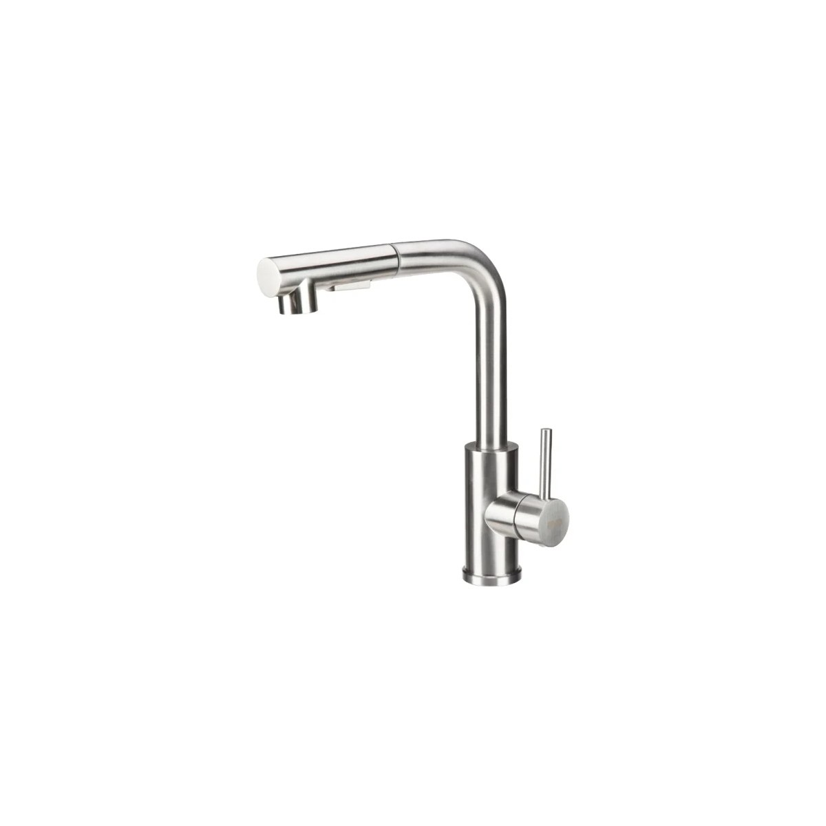Baterie bucătărie tip L cu duș extensibil, INOX, EvoSanitary 5001 - imagine 1
