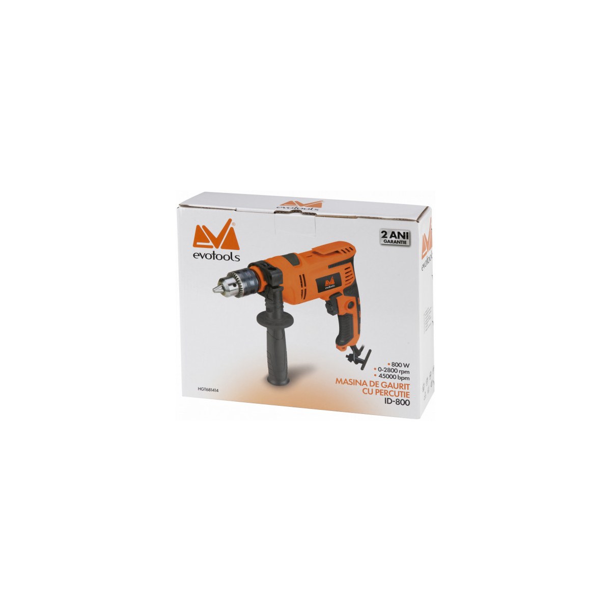 Mașină de găurit cu percuție evotools ID-800 800W - imagine 2