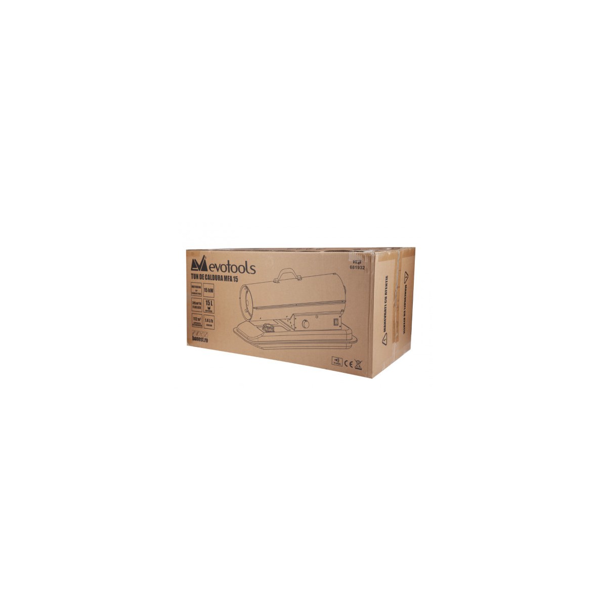 Tun de căldură Evotools MFA 15, 15 kW, rezervor 15 L - imagine 3