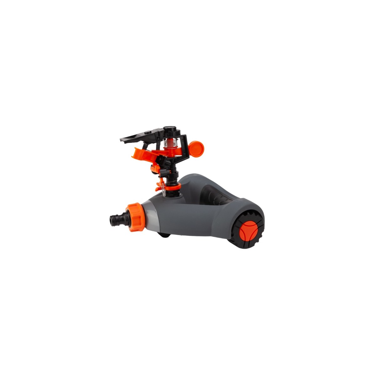 Aspersor cu impuls plastic cu roți Evotools HGT 682323, rază 11 m
