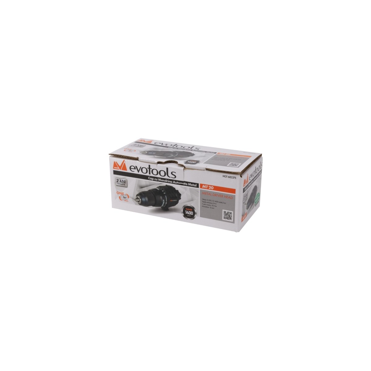 Cap cu mandrină automată metal evotools MT 20, capacitate 0-13 mm - imagine 2