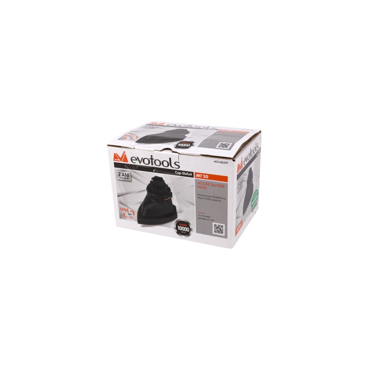 Cap de slefuit evotools MT 20 Mouse Sander Head 80x80x50 mm - imagine 3