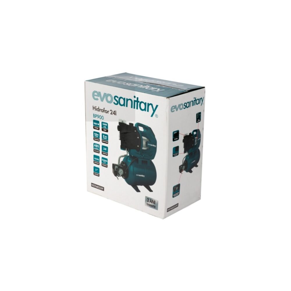 Hidrofor evosanitary BP900 24L, 900W, 5400 l/h, refulare 46m - imagine 4