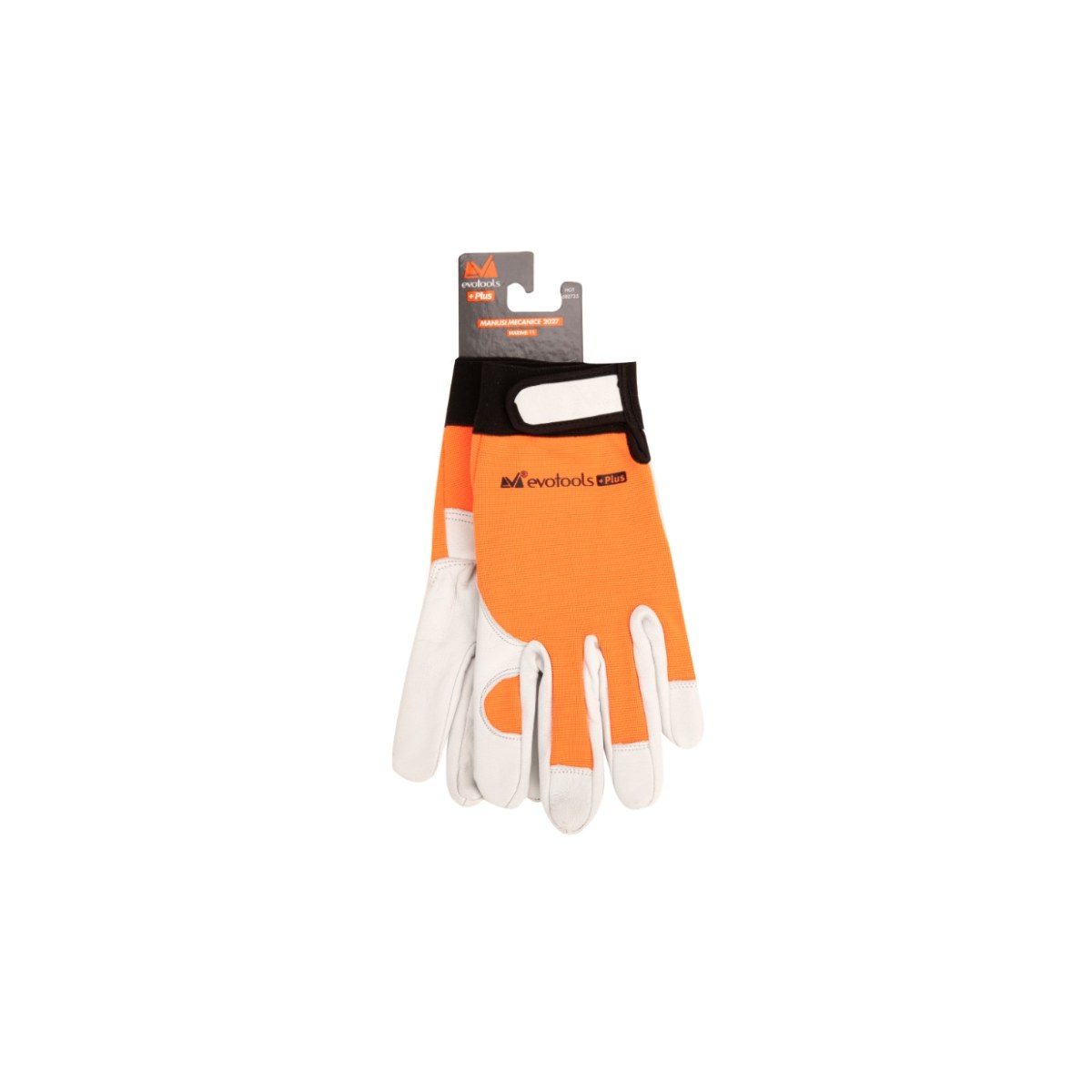 Manusi mecanice evotools Plus 3027, portocaliu-alb - imagine 2
