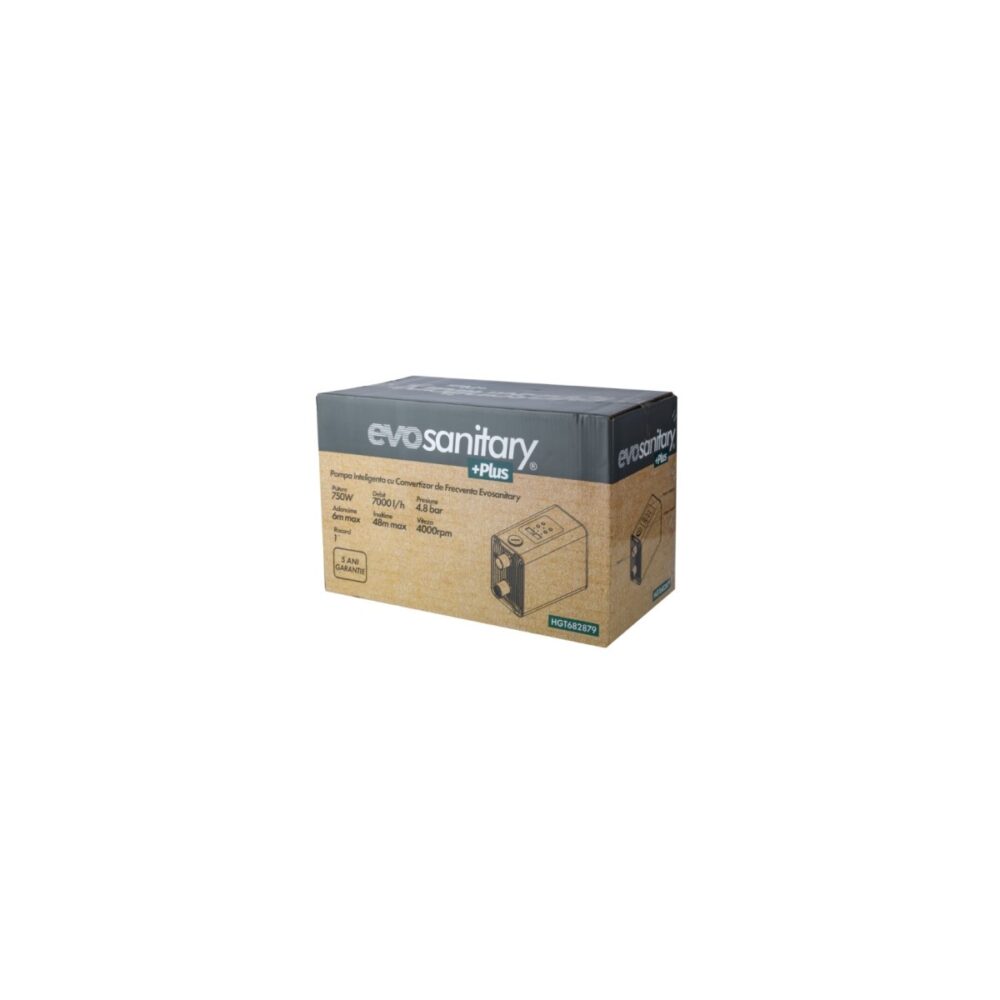 Pompă inteligentă cu convertizor de frecvență EvoSanitary Plus HGT682879 750W 7000 l/h - imagine 3