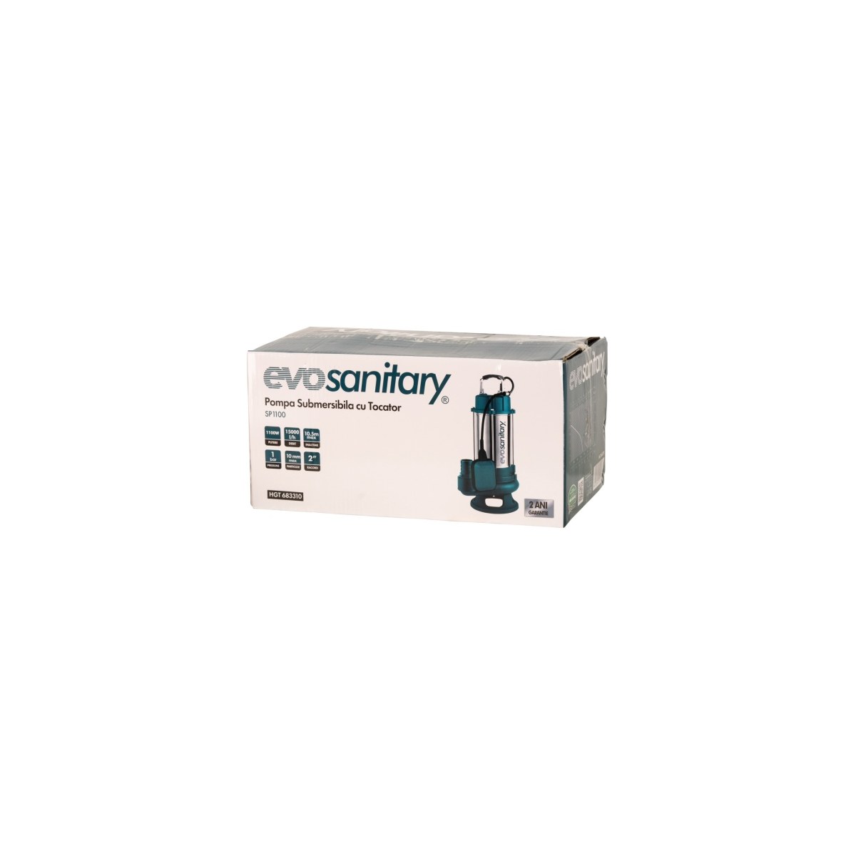 Pompă submersibilă cu tocător Evosanitary SP1100, 1100W, ieșire 1" - imagine 2