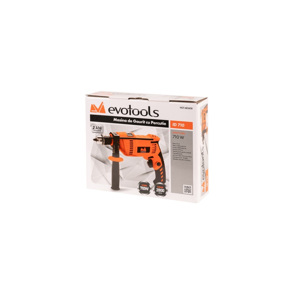 Mașină de găurit cu percuție evotools HGT 683458, 710W - imagine 4