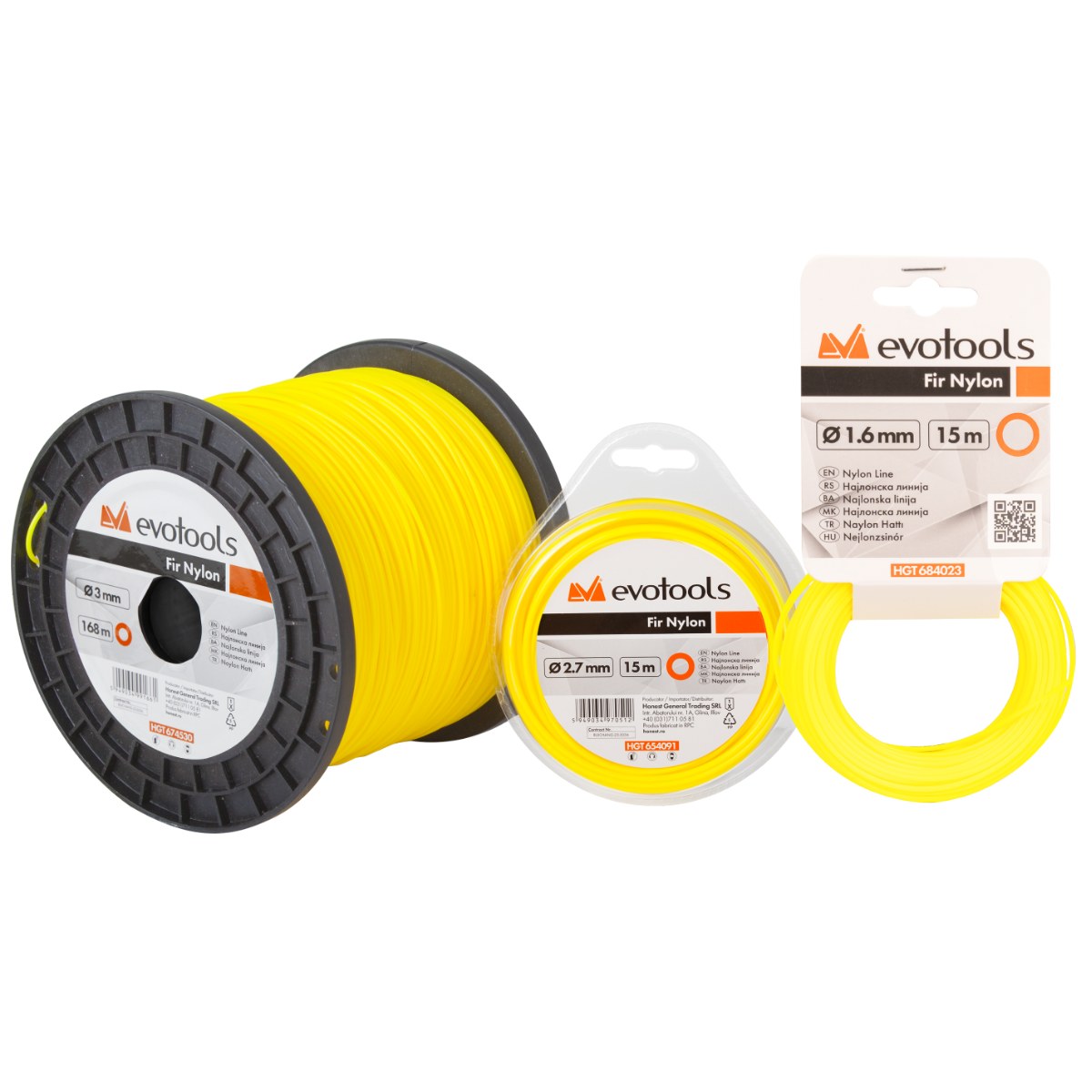Fir Nylon Motocoasă evotools 3 mm 168 m HGT684025