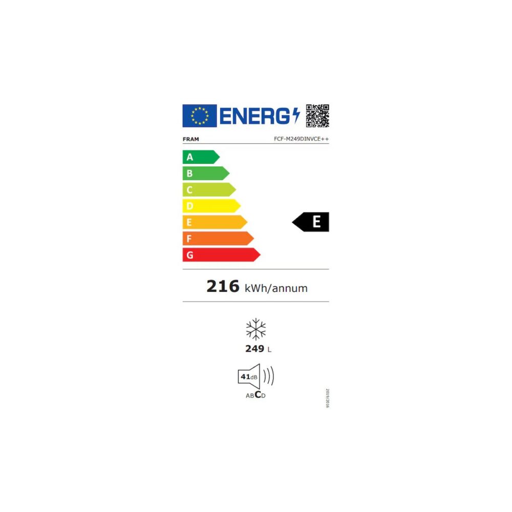 Ladă frigorifică Fram FCF-M249DINVCE++, 249 L, Clasa energetică E - imagine 3