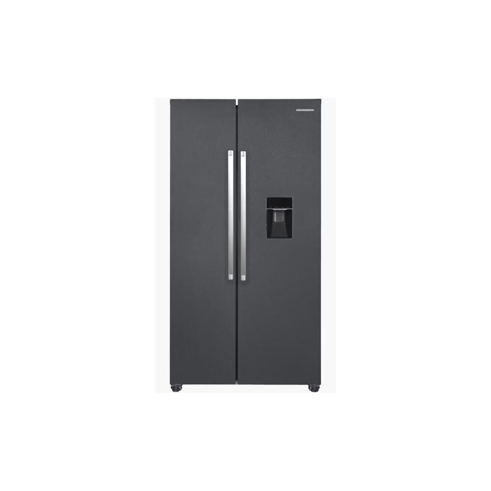 Frigider Side by Side Heinner HSBS-HM529NFINVDGWD, 529 L, Clasa E, Gri - imagine 1