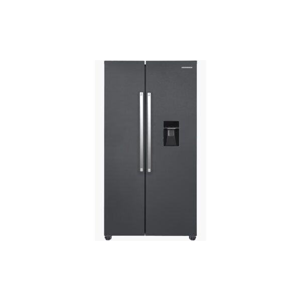 Frigider Side by Side Heinner HSBS-HM529NFINVDGWD, 529 L, Clasa E, Gri - imagine 1