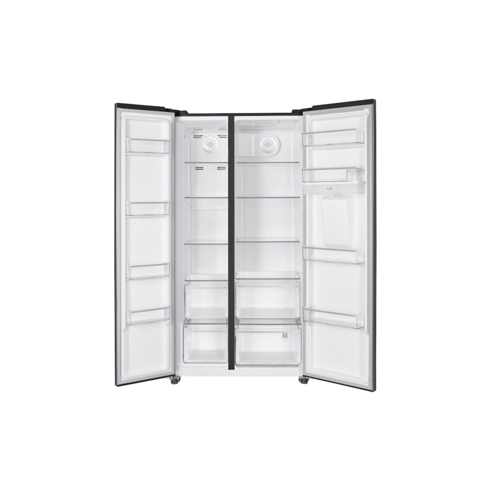Frigider Side by Side Heinner HSBS-HM529NFINVDGWD, 529 L, Clasa E, Gri - imagine 2