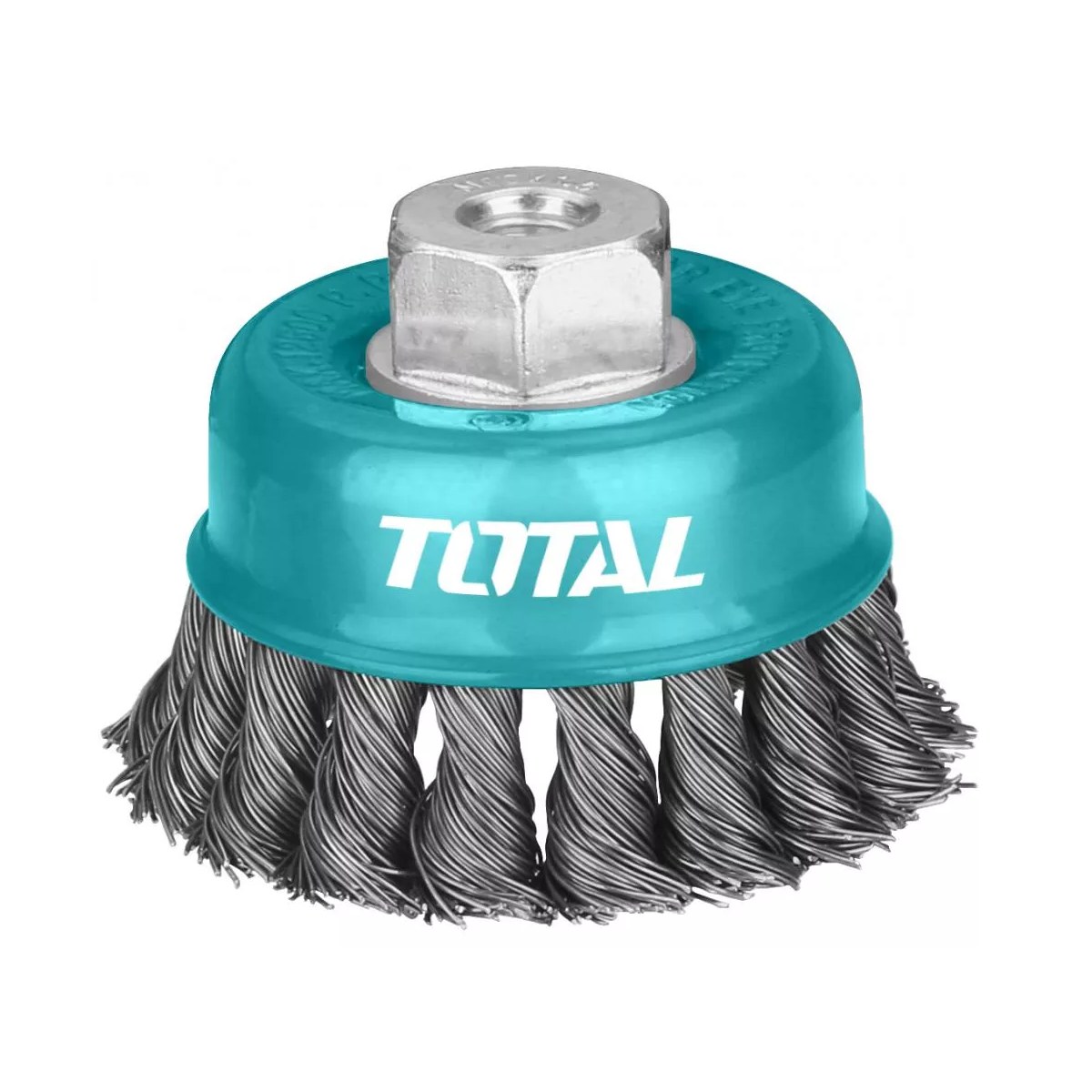 Perie cupă cu fir de oțel răsucite pentru flex Total TAC32031 - imagine 1