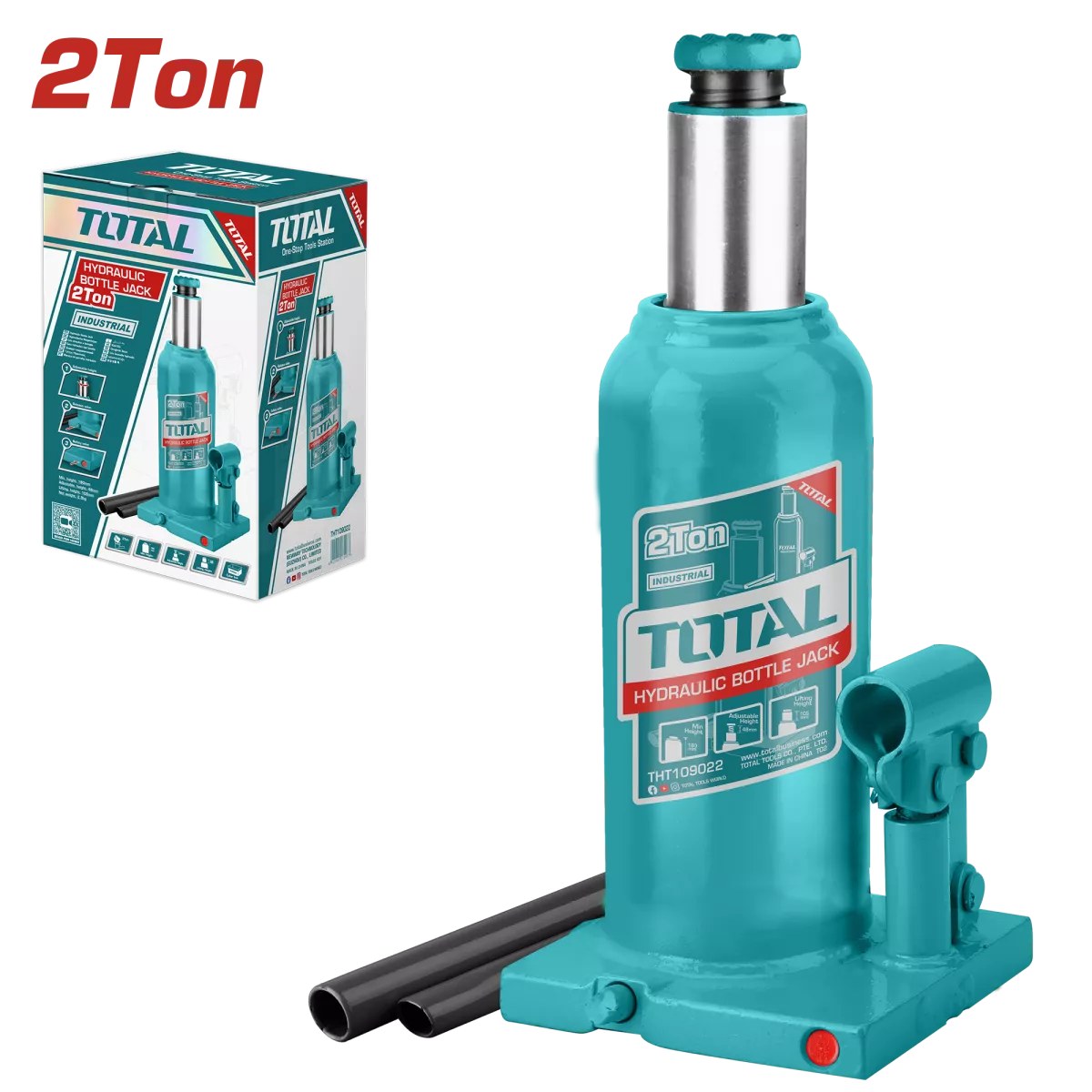 Cric hidraulic auto de butelie Total THT109022, 2 tone