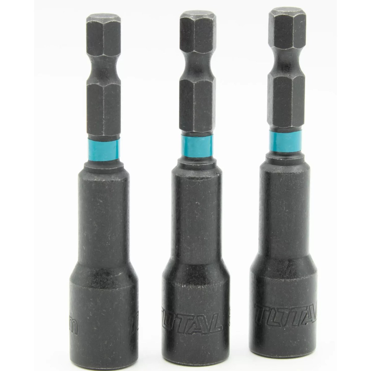 Cap de cheie tubulară Total TAC270831, set 3 bucăți, coadă hexagonală